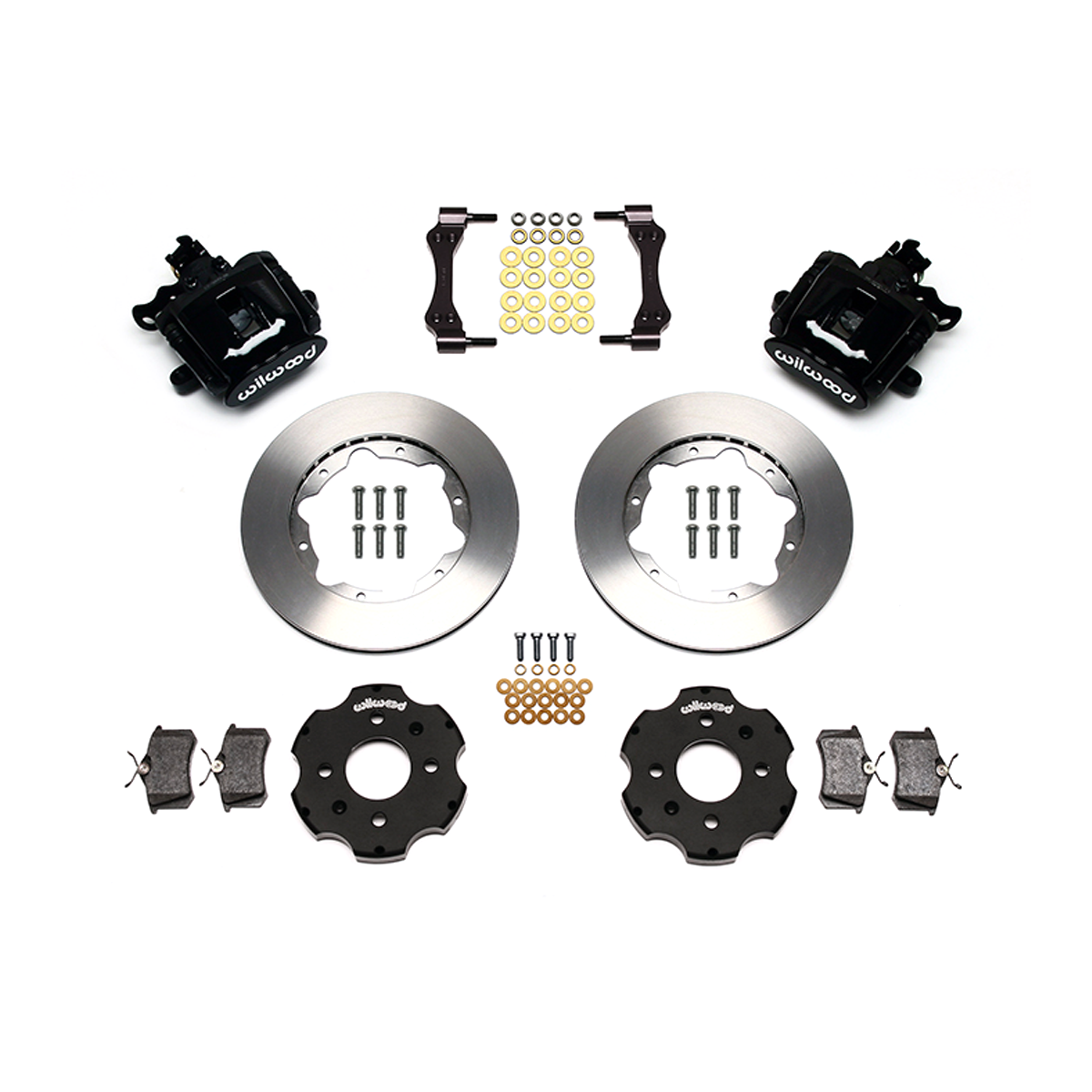 Wilwood 90-01 Integra Black Caliper 11in Rotor Rear Brake Kit
