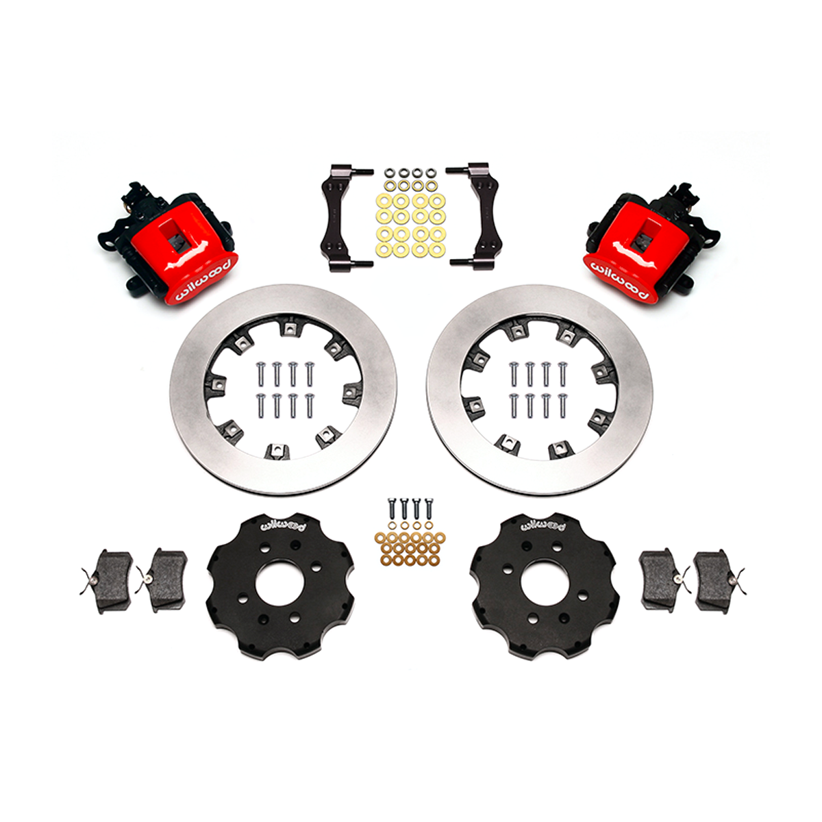 Wilwood 90-01 Integra Red Caliper 12.19in Rotor Rear Brake Kit