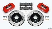 Wilwood 90-01 Integra / 90-05 Civic Forged DPHA Drilled Red Caliper and Rotor Kit