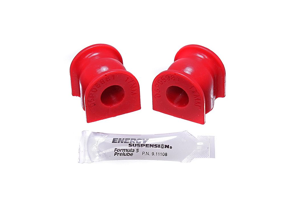 Energy Suspension 06-11 Civic Si Red 17mm Rear Sway Bar Bushing Set