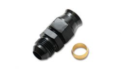 Vibrant -6AN Male To 5/16'' Tube Adapter Fitting w/ Brass Olive Insert