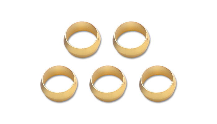 Vibrant Performance Brass Olive Inserts 5/16'' Pack Of 5