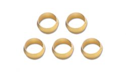 Vibrant Performance Brass Olive Inserts 5/16'' Pack Of 5