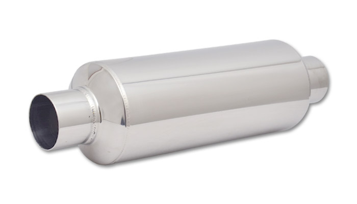 Vibrant SS Resonator: 2.5'' Inlet/outlet X 18'' Long