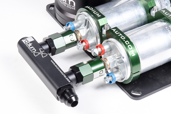 Radium Engineering 4-Port Manifold for Bosch Pumps Reuses Check Valves