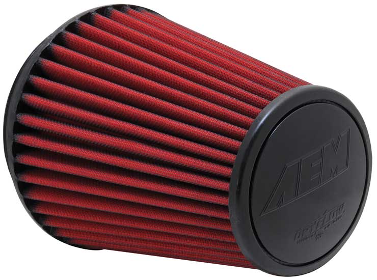 AEM 6 Inch Short Neck 9 Inch DryFlow Air Filter