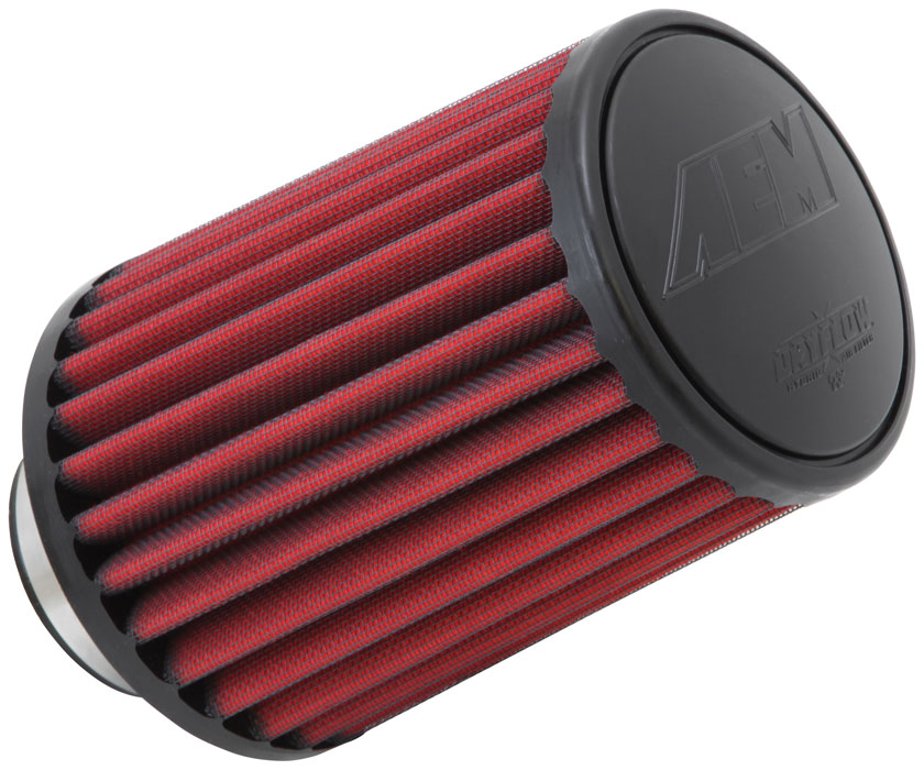 AEM Tapered 2 3/4in Flange ID X 5 1/2in Base OD X 4 3/4in Top OD X 7 1/2in H Dryflow Air Filter