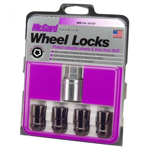 McGard Chrome/Black Cone Seat Wheel Lock Set M12 x 1.5 | 24026 | K
