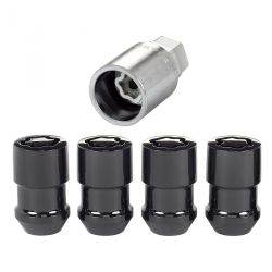 McGard Chrome/Black Cone Seat Wheel Lock Set M12 x 1.5