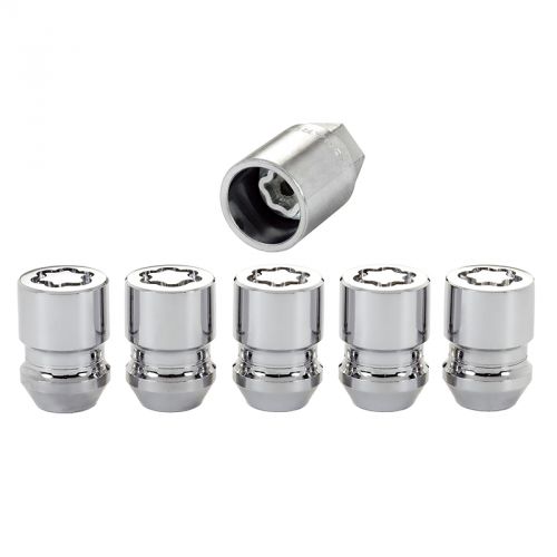 McGard Chrome Cone Seat Wheel Lock Set: 5 Pack M12 x 1.5 Hex Size