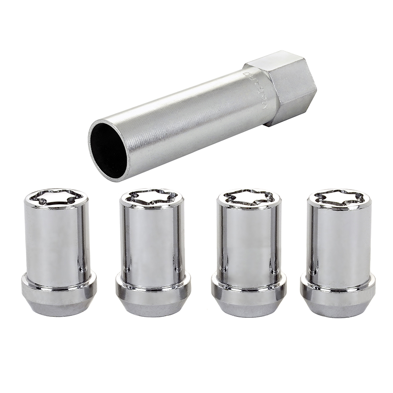 McGard Chrome Tuner Style Locking Lugs: 4 Pack M12 x 1.5