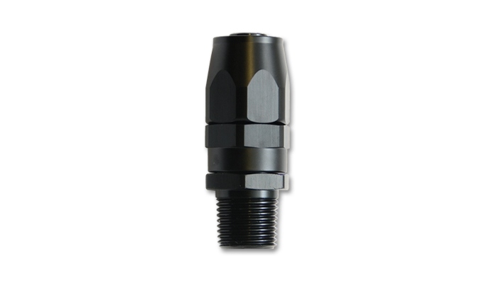 Vibrant Straight Hose End Fitting -8AN Male NPT Pipe Tread: 3/8 NPT