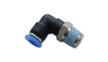 Vibrant Male Elbow Pneumatic Vacuum Fitting: 1/4'' NPT 6mm OD Tubing Vibrant Male Elbow Pneumatic Vacuum Fitting: 1/4'' NPT 6mm OD Tubing