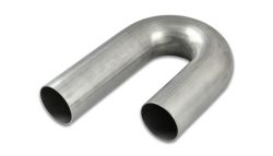 Vibrant 2.5in 304 Stainless Steel Tight Radius 180 Degree U-Bend