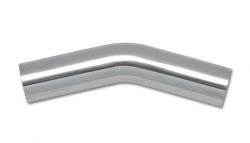 Vibrant Performance Polished Aluminum Tubing 3'' O.D. 30 Degree Bend