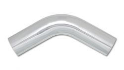 Vibrant Performance Polished Aluminum Tubing 4'' O.D. 60 Degree Bend