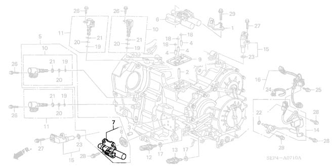 Honda 00-06 TL / 03-07 Accord Linear Solenoid Assembly