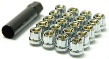 Muteki Chrome M12x1.5 Open Ended Lug Nuts: 20 Pack