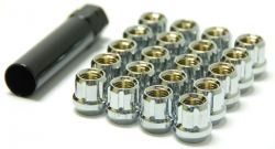 Muteki Chrome M12x1.5 Open Ended Lug Nuts: 20 Pack