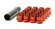 Muteki Red M12x1.5 Open Ended Lug Nuts: 20 Pack