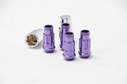 Muteki SR48 Purple M12x1.5 Open Ended Wheel Locks: 4 Pack