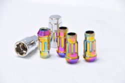Muteki SR48 Neochrome M12x1.5 Open Ended Wheel Locks: 4 Pack