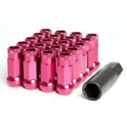 Muteki SR48 Pink M12x1.5 Open Ended Lug Nuts: 20 Pack