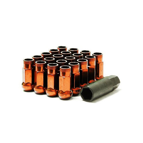 Muteki SR48 Copper Orange M12x1.5 Open Ended Lug Nuts: 20 Pack