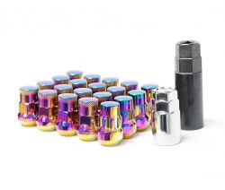 Muteki SR35 Closed Ended Lug Nuts 20 Pack: Neochrome M12 x 1.5