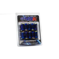 Muteki SR45R Open Ended Lug Nuts 20 Pack: Burning Blue M12 x 1.5