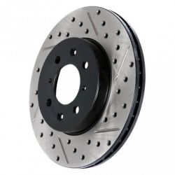 Stoptech 17-21 Civic Si Front Right Drilled and Slotted Brake Rotor