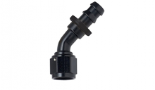 Fragola Black -6AN Push-Lite 45 Degree End