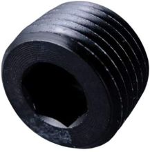 Fragola Black 1/8 NPT Pipe Plug