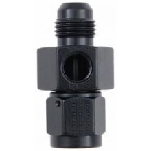 Fragola Black -6AN Male x -6AN Female Inline Guage Adapter