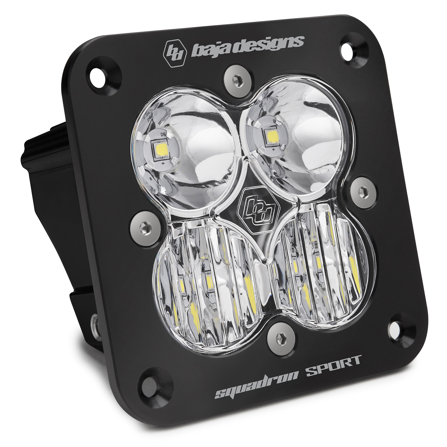 Baja Designs Squadron Sport Flush Mount Driving Combo Clear LED Light