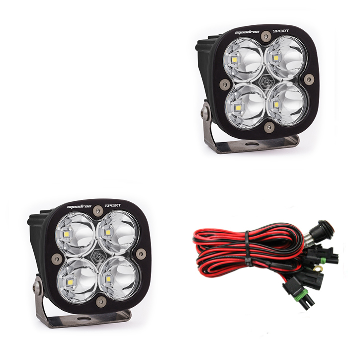 Baja Designs Squadron Sport Spot Clear LED Light Pods
