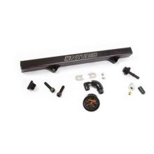 K-Tuned Black Fuel Rail w/ EFI and AN Fittings, IAA Delete, Center Gauge