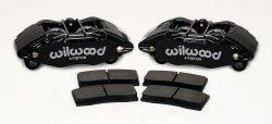 Wilwood 90-01 Integra / 99-00 Civic Si Black Forged DPHA Front Caliper Kit Stock Rotors