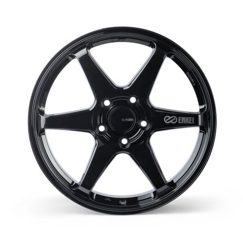 Enkei T6R 18x8.5 5x114.3 40mm Offset 72mm Bore Gloss Black Wheel
