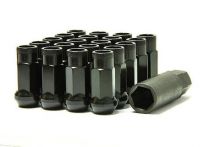 MonsterLug 19mm Hex Black Lug Nuts 20 Pack M14 x 1.5