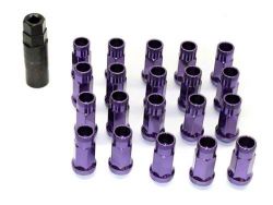 MonsterLug 19mm Hex Purple Lug Nuts 20 Pack M14 x 1.5
