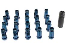 MonsterLug 19mm Hex Blue Lug Nuts 20 Pack M14 x 1.5