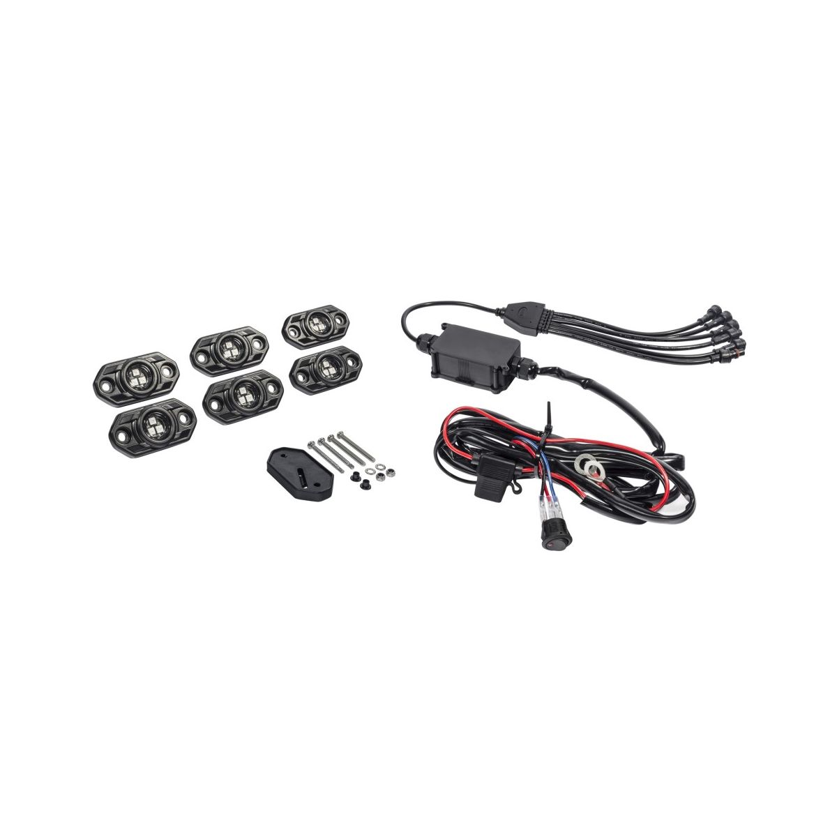 KC HiLiTES C-Series RGB Multi-Color 5W Flood Beam 6 Light System