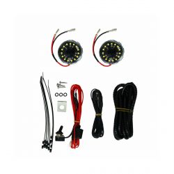 KC HiLiTES Cyclone V2 5W Flood Beam LED 2 Light Universal Under Hood System