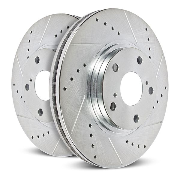 Power Stop 02-06 RSX / 04-05 Civic Si Evolution Drilled and Slotted Rear Rotors
