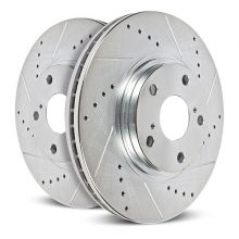 Power Stop 02-06 RSX / 04-05 Civic Si Evolution Drilled and Slotted Rear Rotors
