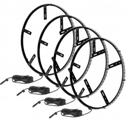 Oracle Lighting White LED Illuminated LED Wheel Rings