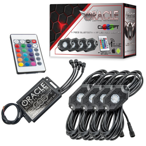 Oracle Lighting 4 Pack RF Underbody Rock Light ColorSHIFT Bluetooth Kit