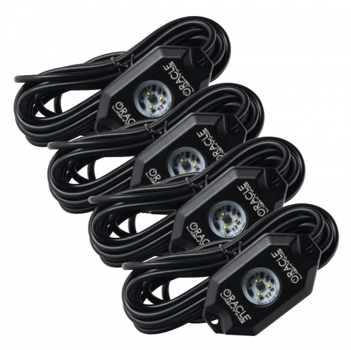 Oracle Lighting 4 Pack White Underbody Wheel Well Rock Light Kit