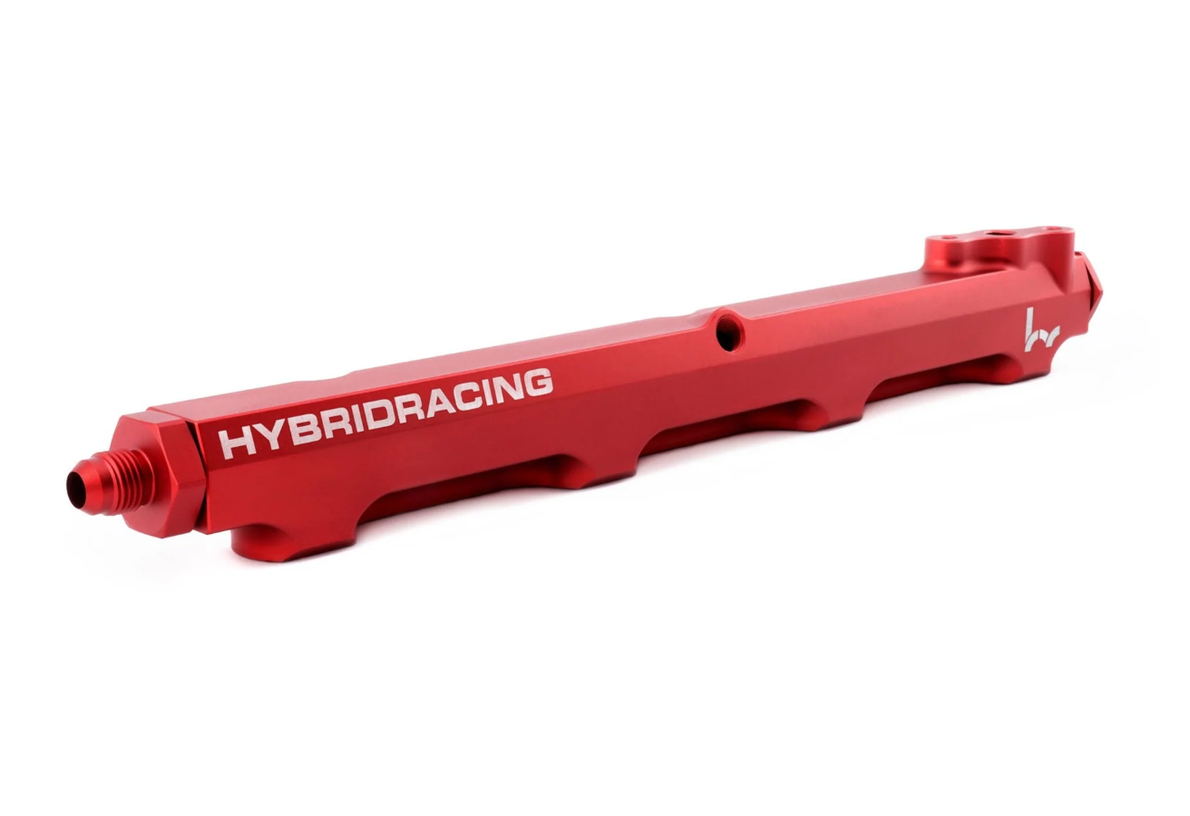 Hybrid Racing B Series High-Flow Dust Red Fuel Rail